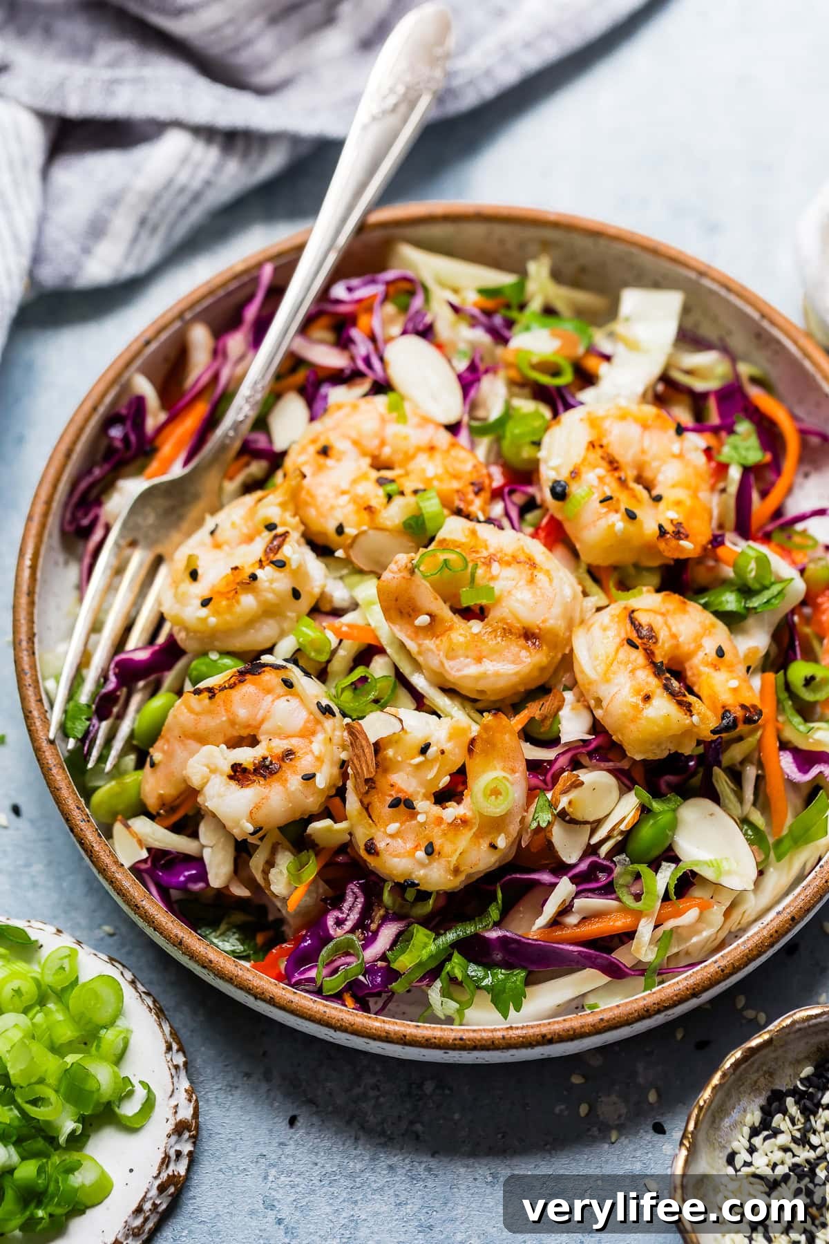 Miso-Glazed Shrimp Salad with Sesame Dressing 11 Miso Shrimp Salad