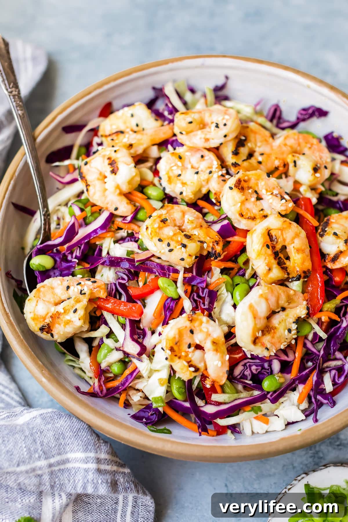 Miso-Glazed Shrimp Salad with Sesame Dressing 10 Miso Shrimp Salad