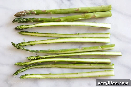 Preparing asparagus