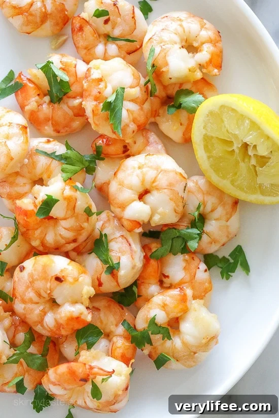 Easy Roasted Lemon-Garlic Shrimp One of the quickest and easiest ways to prepare shrimp is to roast them in the oven and simply drizzle with some olive oil, garlic and fresh lemon juice.