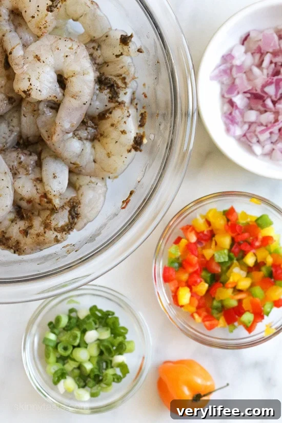 Jamaican Coconut Shrimp Stew Jamaican Coconut Shrimp Stew, a quick, light and spicy shrimp dish simmered in coconut milk, inspired by my trip to Ochos Rios, Jamaica.