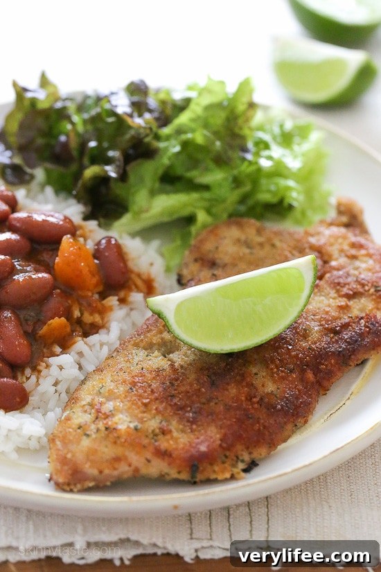 Breaded Pork Cutlets with Lime – lightly pan fried, easy to make, and very family friendly!