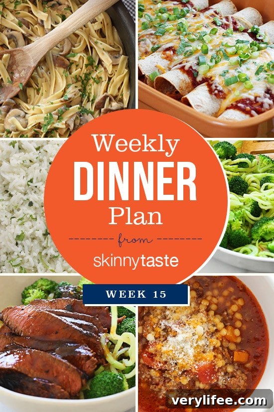 Skinnytaste Dinner Plan (Week 15)