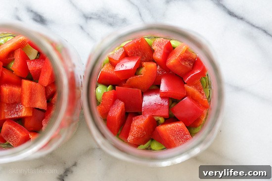 Asian Chopped Salad in a Jar with Sesame Soy Vinaigrette 4 Chopped Asian Salad in a Jar 9