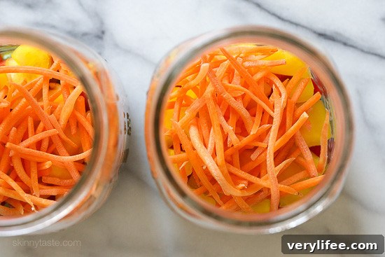 Asian Chopped Salad in a Jar with Sesame Soy Vinaigrette 5 Chopped Asian Salad in a Jar 8