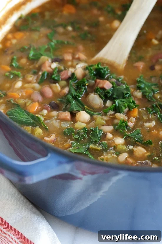 16-Bean Ham and Kale Soup Recipe 2 16 Bean Soup with Ham and Kale