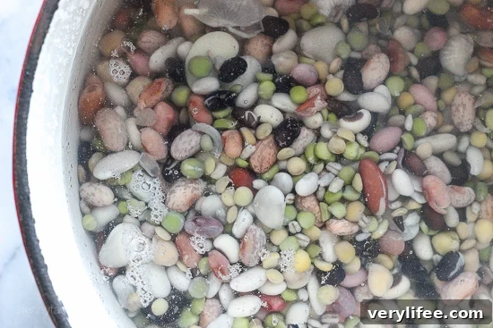 16-Bean Ham and Kale Soup Recipe 4 soak beans overnight