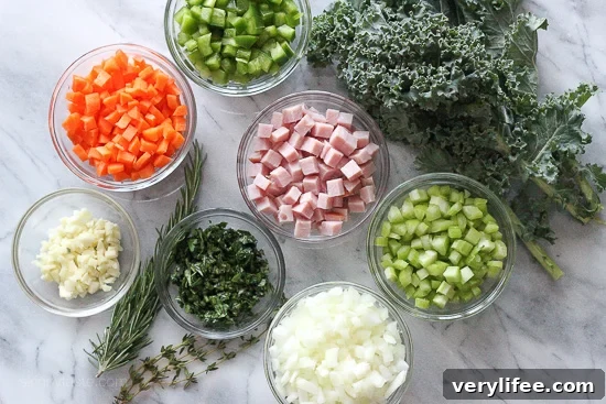 16-Bean Ham and Kale Soup Recipe 5 ingredients for bean soup