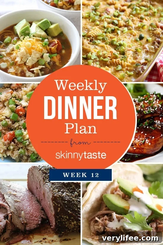 Skinnytaste Dinner Plan (Week 12)