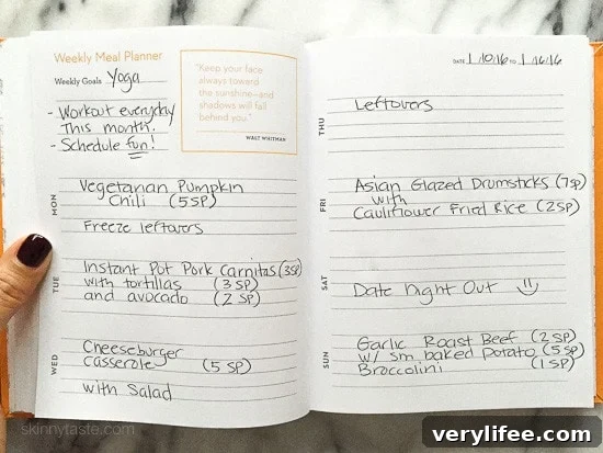 Skinnytaste Dinner Plan (Week 12)