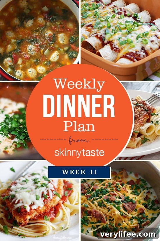 Skinnytaste Dinner Plan (Week 11) 