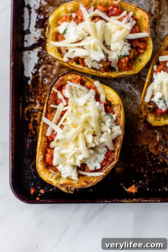 Sheet Pan Spaghetti Squash Lasagna