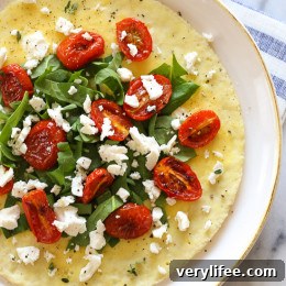 Open-Faced Omelet with Feta, Roasted Tomatoes & Spinach 5 Open-Faced Omelet with Feta, Roasted Tomatoes and Spinach