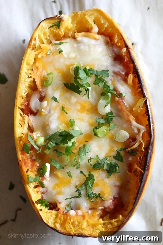 This insanely good Spaghetti Squash Enchilada Bowls are my favorite way to eat spaghetti squash. So easy to make, with just 5 ingredients!
