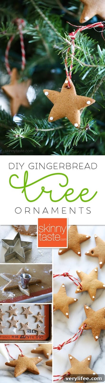 DIY Gingerbread Tree Ornaments DIY Gingerbread Tree Ornaments – make Christmas ornaments out of gingerbread cookies. A fun project to do with the kids!