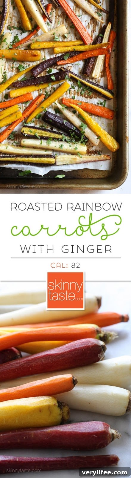 Roasted Rainbow Carrots with Ginger Roasted Rainbow Carrots with Ginger
