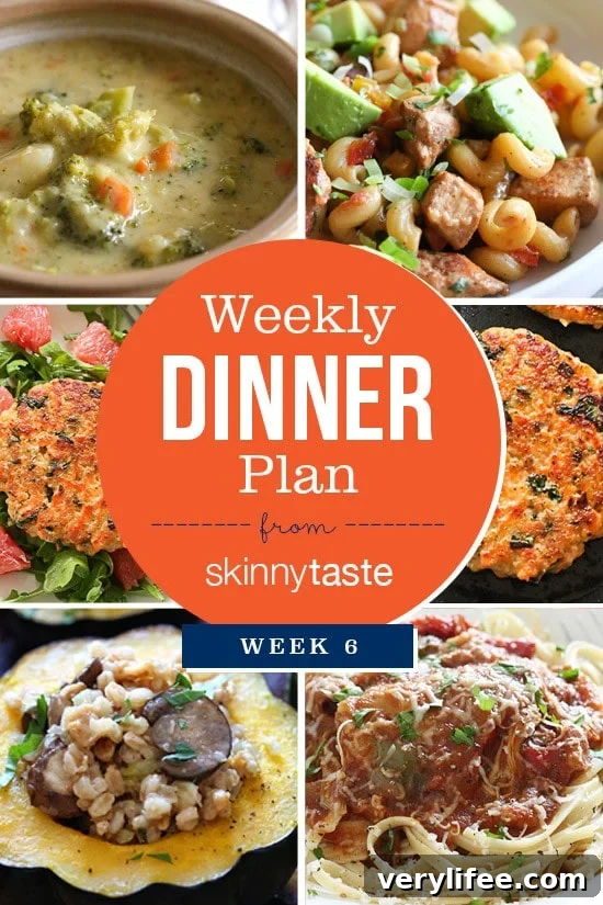 Skinnytaste Dinner Plan (Week 6)