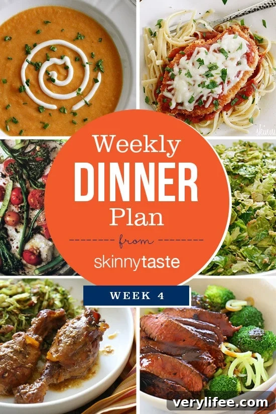 Skinnytaste Dinner Plan (Week 4)
