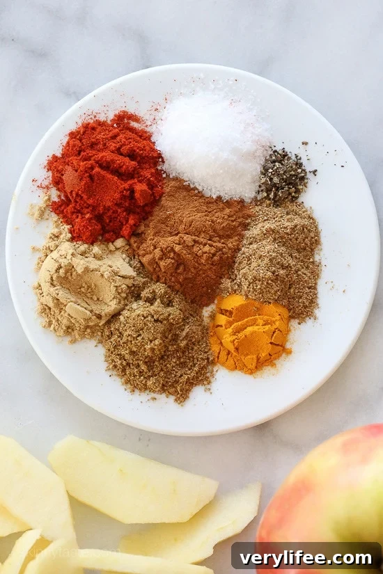 Apple-Stuffed Pork Loin with Moroccan Spices
