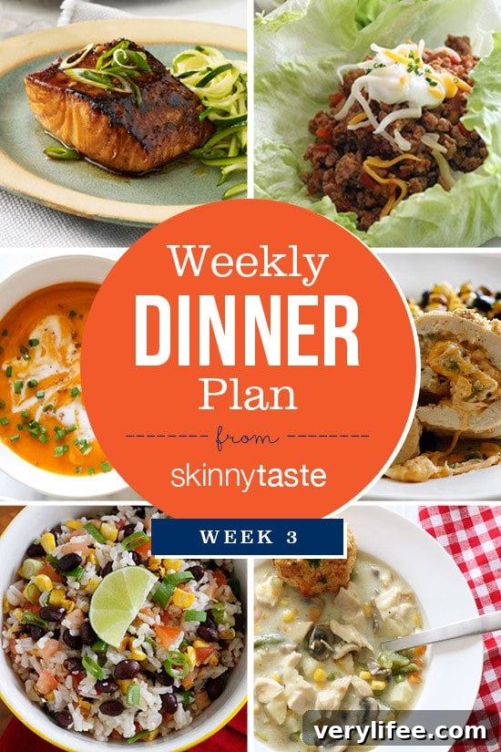 Skinnytaste Dinner Plan (Week 3)