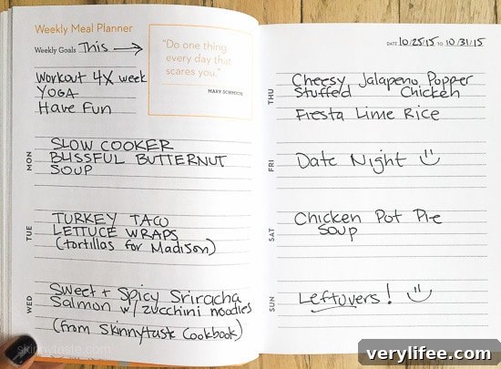 Skinnytaste Dinner Plan (Week 3)