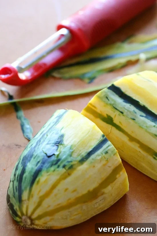 Easy Tip For Cutting and Peeling Winter Squash
