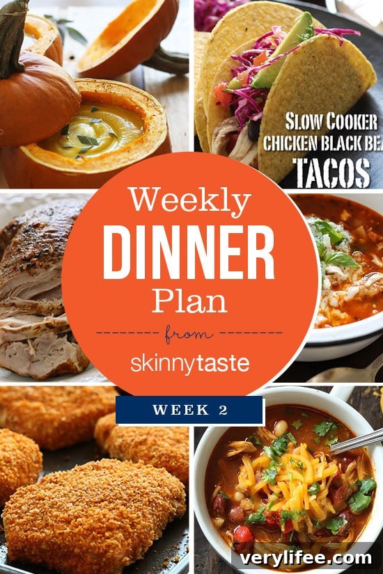 Skinnytaste Dinner Plan (Week 2)