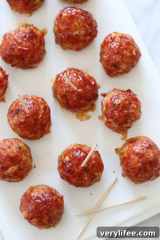 Sweet 'n Spicy BBQ Turkey Meatballs with Bacon and BBQ Sauce