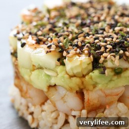Spicy California Shrimp Stack Recipe with Avocado and Lime 8 Spicy California Shrimp Stack