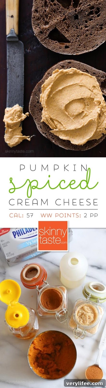 Pumpkin Spiced Cream Cheese Pumpkin Spice Cream Cheese spread and ingredients