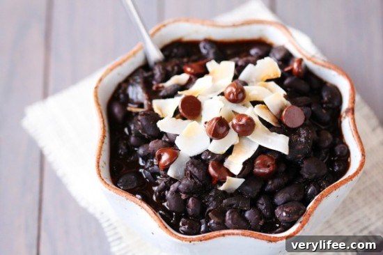 Black Bean Chili with Chocolate and Coconut