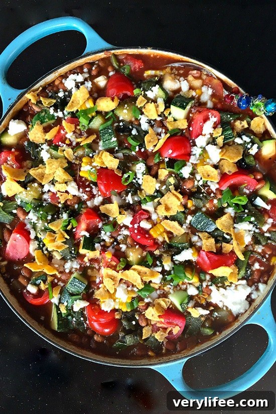 Vegetarian Zucchini Corn Chili