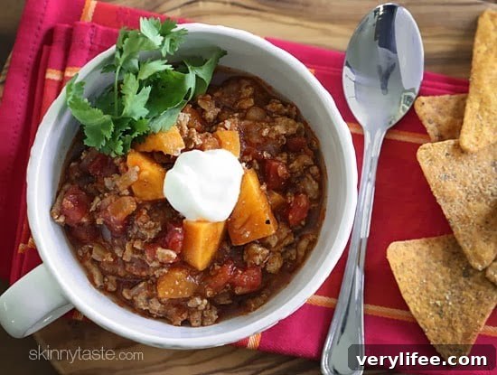 No Bean Turkey and Sweet Potato Chili