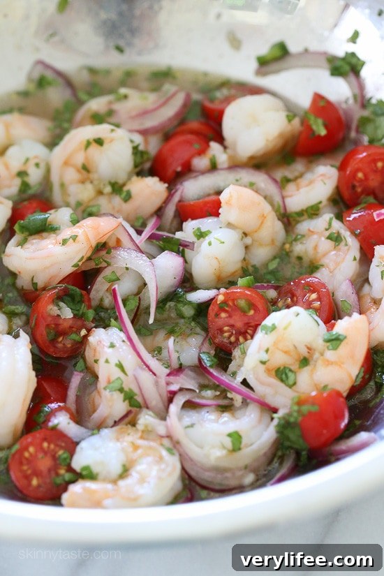 Shrimp Ceviche and Avocado Salad – an easy, delicious, low-carb dish.