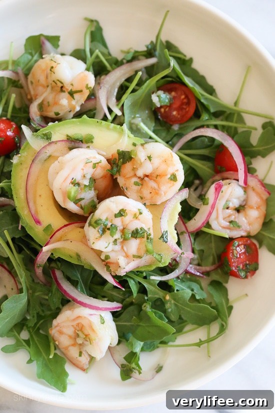 Shrimp Ceviche and Avocado Salad – an easy, delicious, low-carb dish.