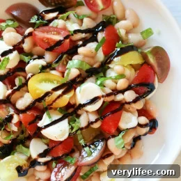 White Bean Caprese Salad