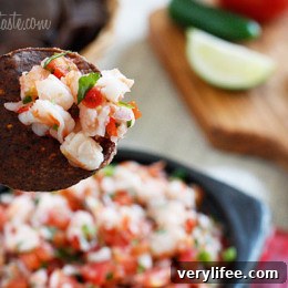 Shrimp Salsa on plate