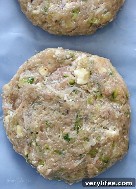 Bunless Greek Turkey Burgers with Feta and Zucchini 4 img 21361 6