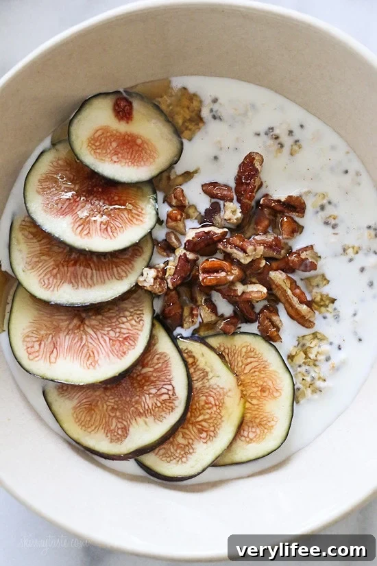 Overnight Oats with Figs and Honey Overnight Oats with Figs and Honey