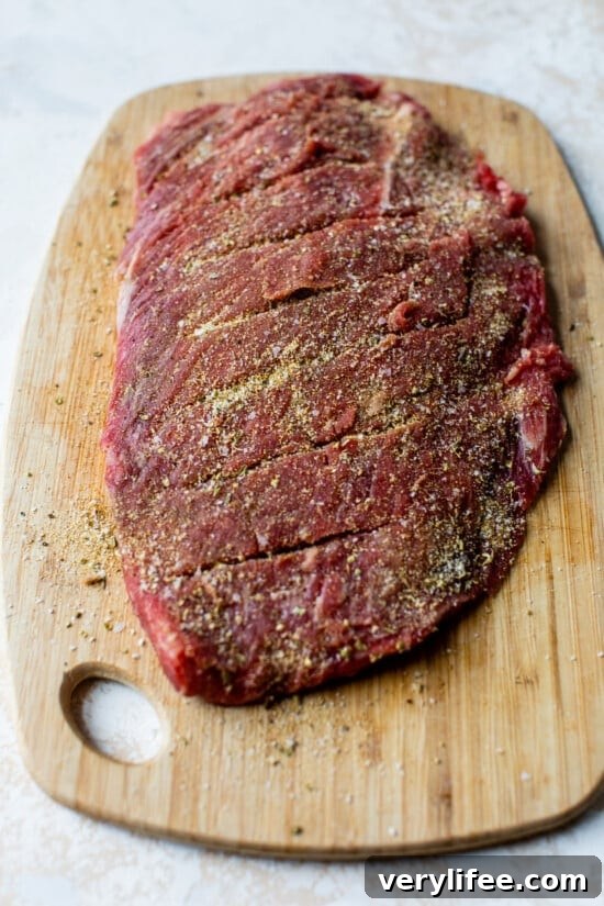 Grilled Flank Steak with Chimichurri 7 flank steak with rub