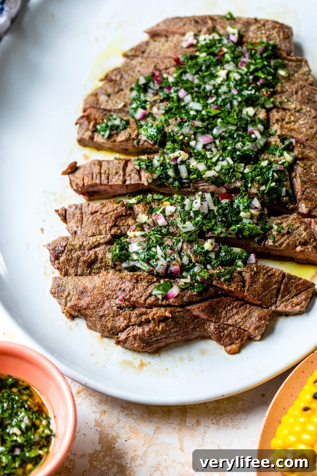 Grilled Flank Steak with Chimichurri 10 Grilled Chimichurri Steak