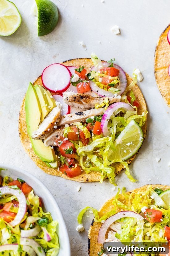 Grilled Chicken Tacos with Avocado and Cotija Slaw 6 Grilled Chicken Breast Tacos