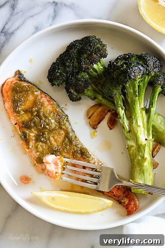 Green Harissa Salmon – a quick weeknight dish!
