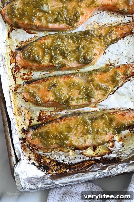 Green Harissa Salmon – a quick weeknight dish!