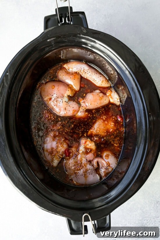 Chicken in slow cooker