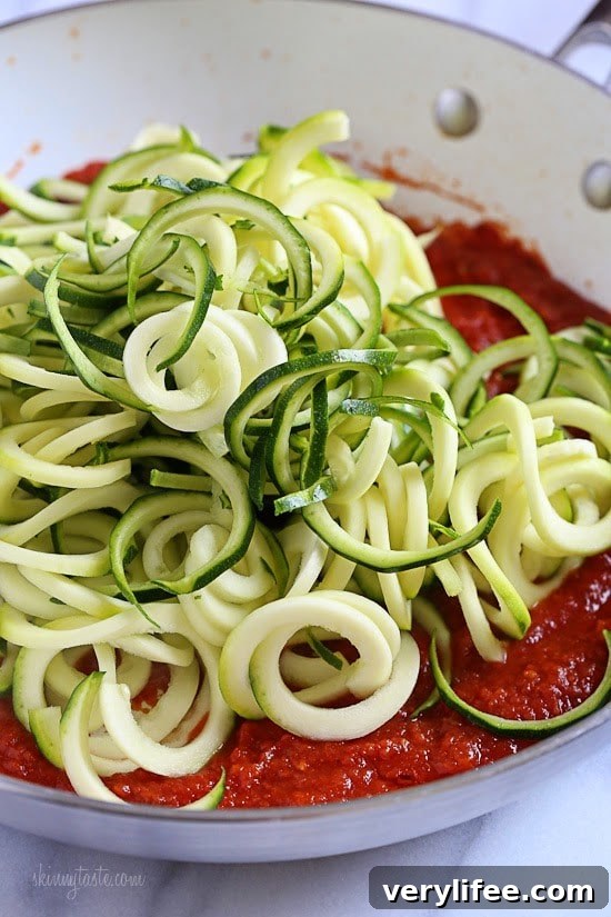 Shrimp Parm Zoodles