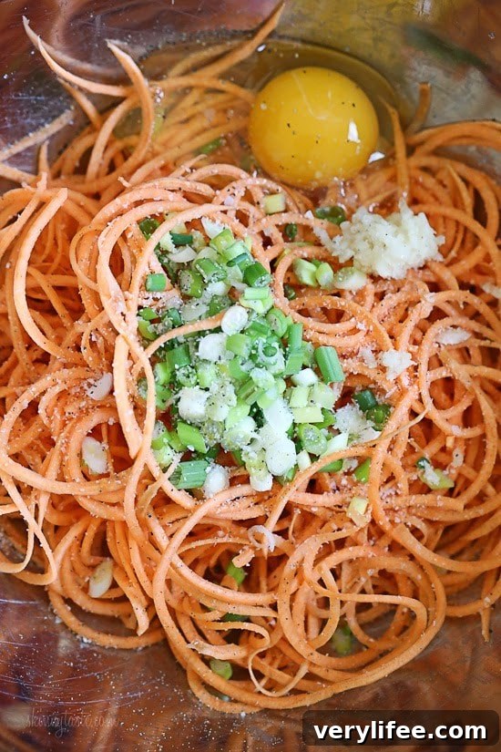 Crispy Spiralized Sweet Potato Latkes 5 img 21395 6