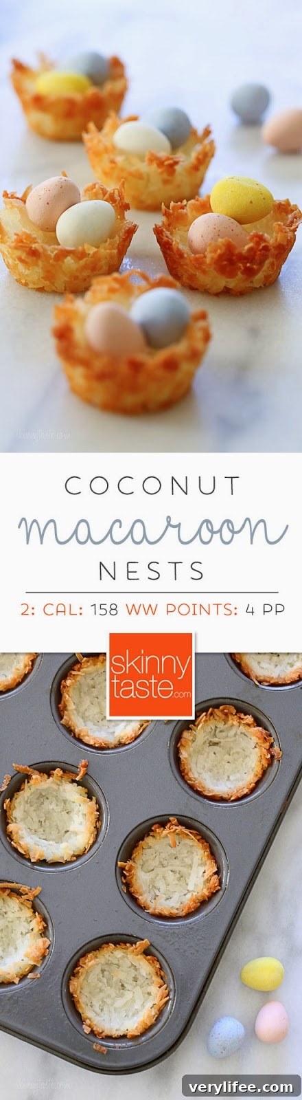 Coconut Macaroon Nests