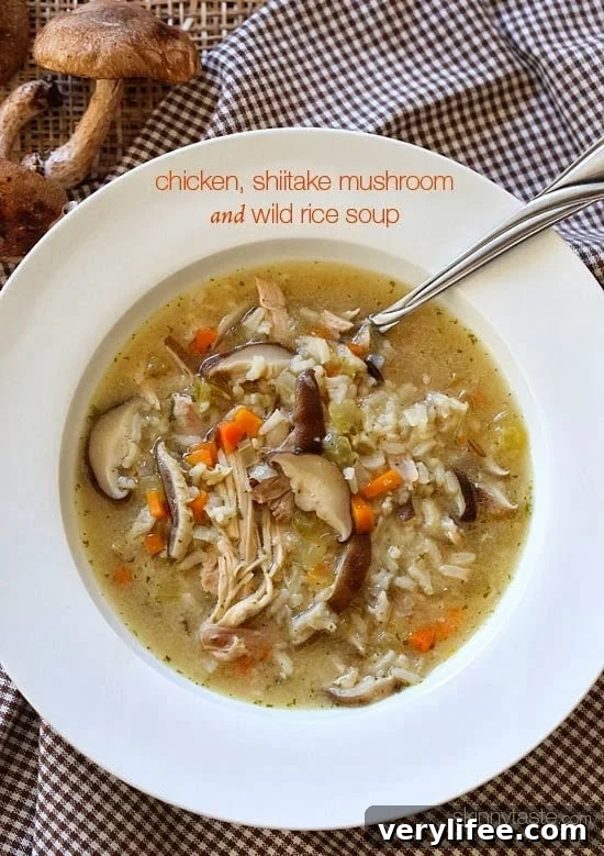 50 Low-Calorie Soup Recipes for Any Season 10 Chicken, Shitake and Mushroom Wild Rice Soup