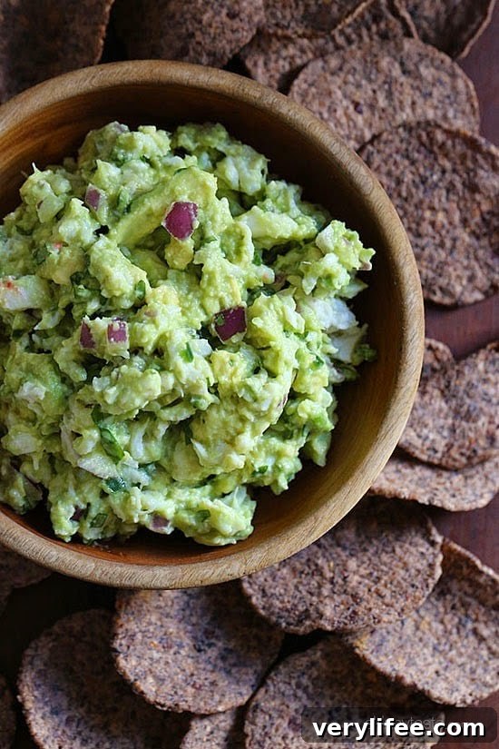 Crab Guacamole - avocado with lump crabmeat mixed with lime, cilantro, red onion and jalapeño